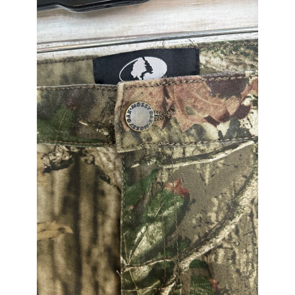 Mossy Oak Pants Womens 6 Green Camo Outdoors Jean Stretch Pocket - Picture 5 of 8